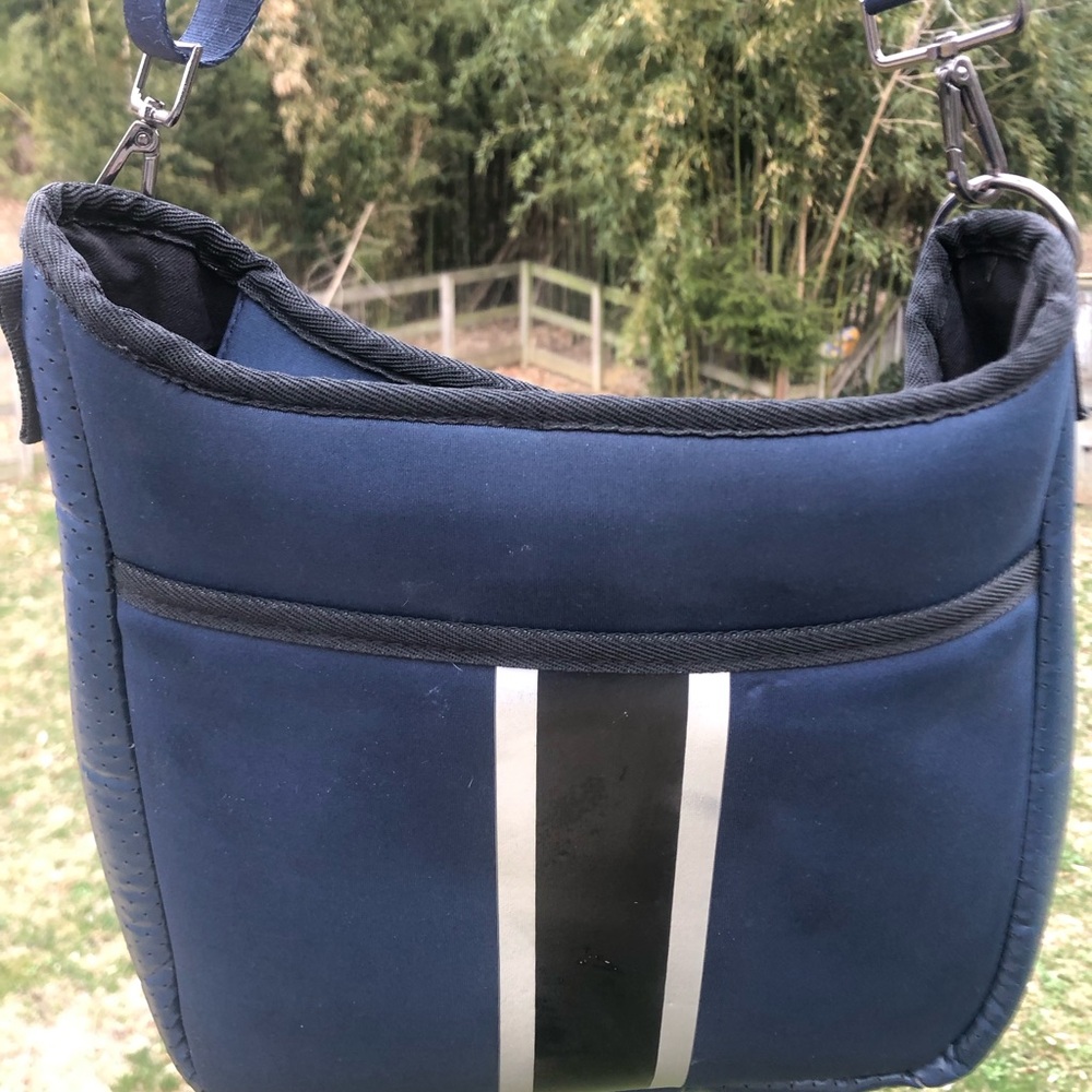 Haute Shore Neoprene Stylish Blue Crossbody with Adjustable Strap